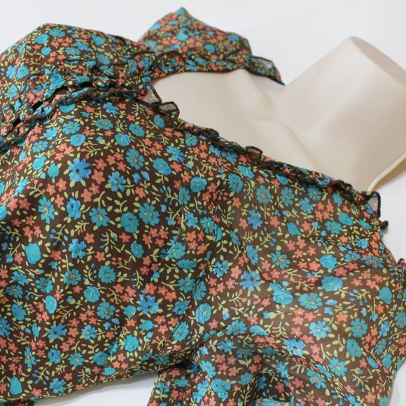 Confess Woman's Floral Tunic Top Size M - Picture 6 of 7